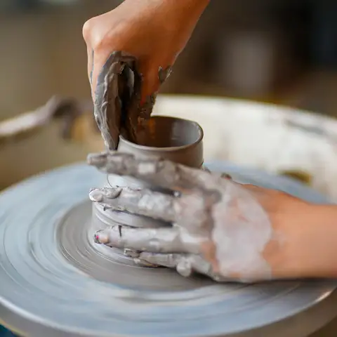 In Wheel Throwing, learn to make a bowl using centring and pulling techniques – a wonderfully meditative way to clear the mind.